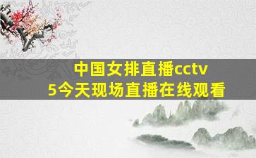 中国女排直播cctv 5今天现场直播在线观看